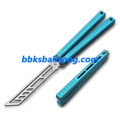 ARMED SHARK Damascus Glide Kraken V3 Balisong Clone