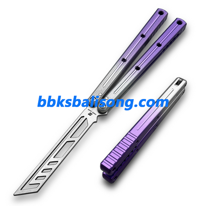 ARMED SHARK Krake Raken (Kraken) V3 Balisong Clone 7075 Aluminum Handle