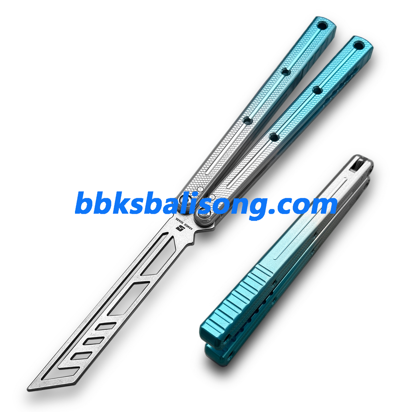 ARMED SHARK Krake Raken (Kraken) V3 Balisong Clone 7075 Aluminum Handle