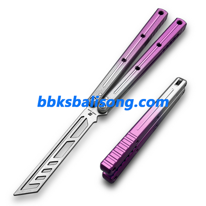 ARMED SHARK Krake Raken (Kraken) V3 Balisong Clone 7075 Aluminum Handle
