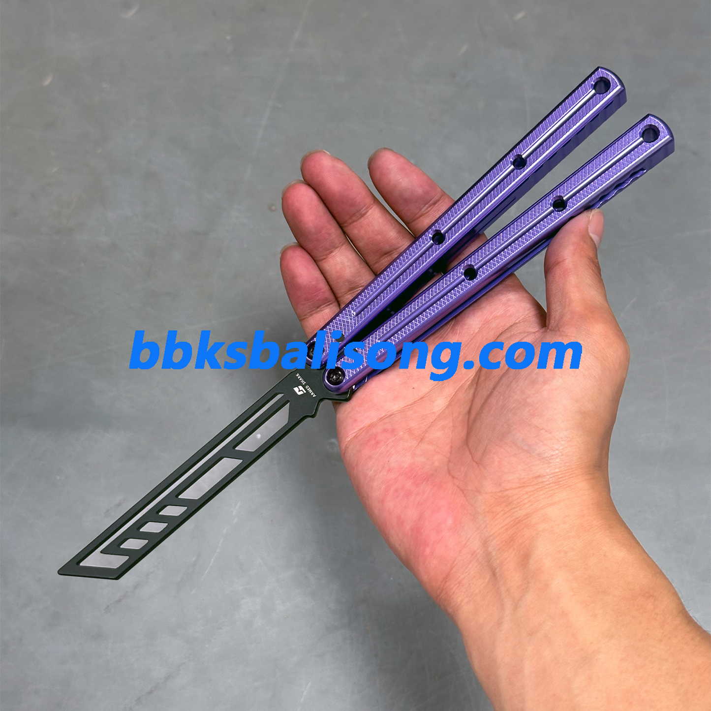 ARMED SHARK Krake Raken (Kraken) V3 Balisong Clone 7075 Aluminum Handle