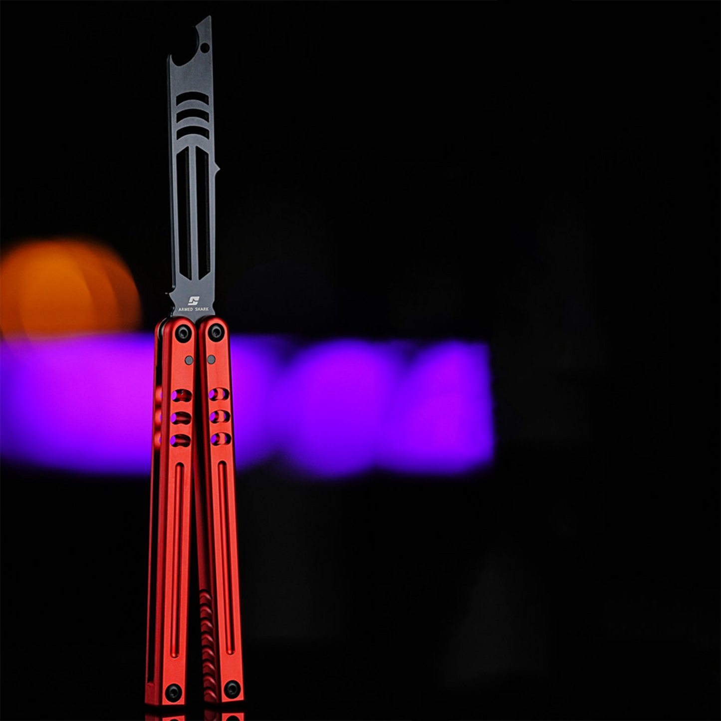 ARMED SHARK Mako V5 Balisong Clone Bottle Opener 6061 Aluminum