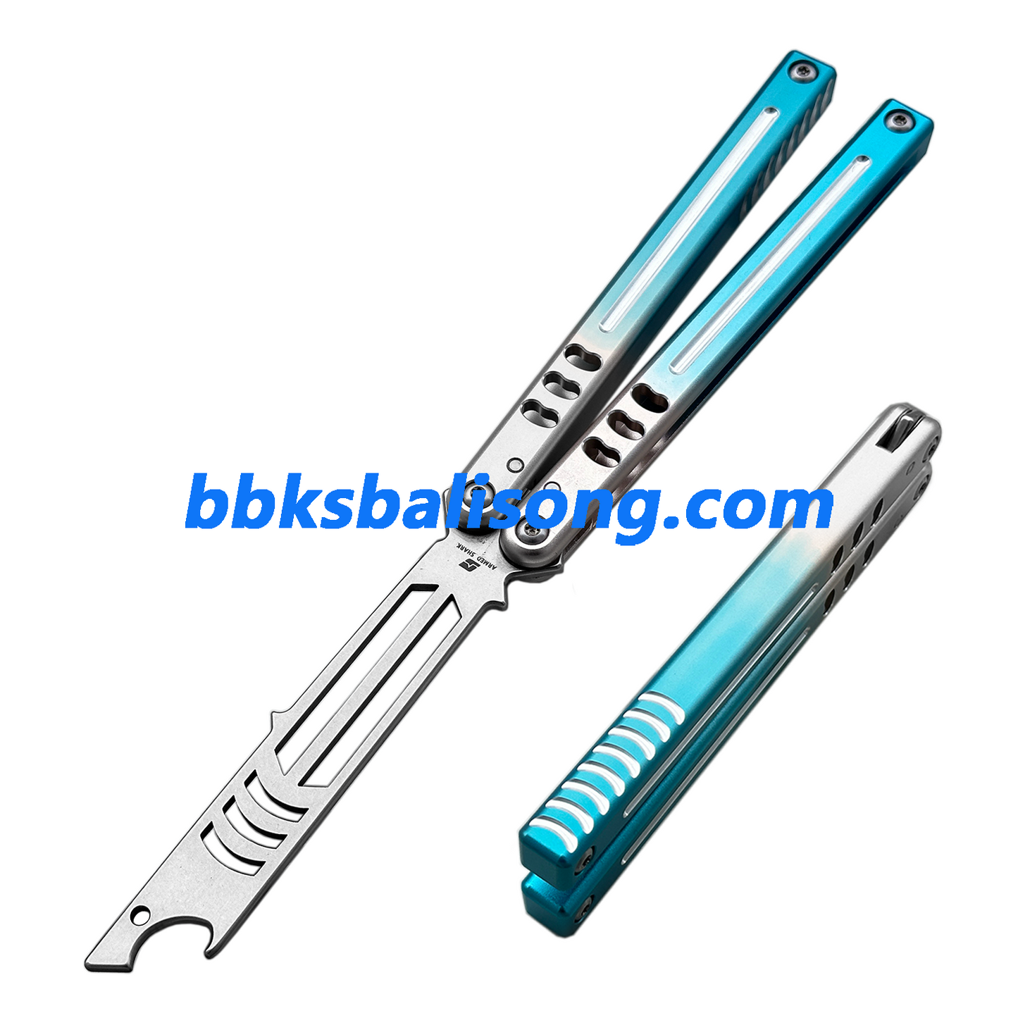 ARMED SHARK Mako V5 Balisong Clone Bottle Opener 6061 Aluminum