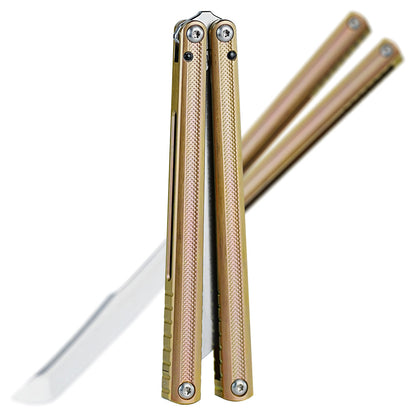 ARMED SHARK Sasori Balisong Trainer Clone Titanium Handle