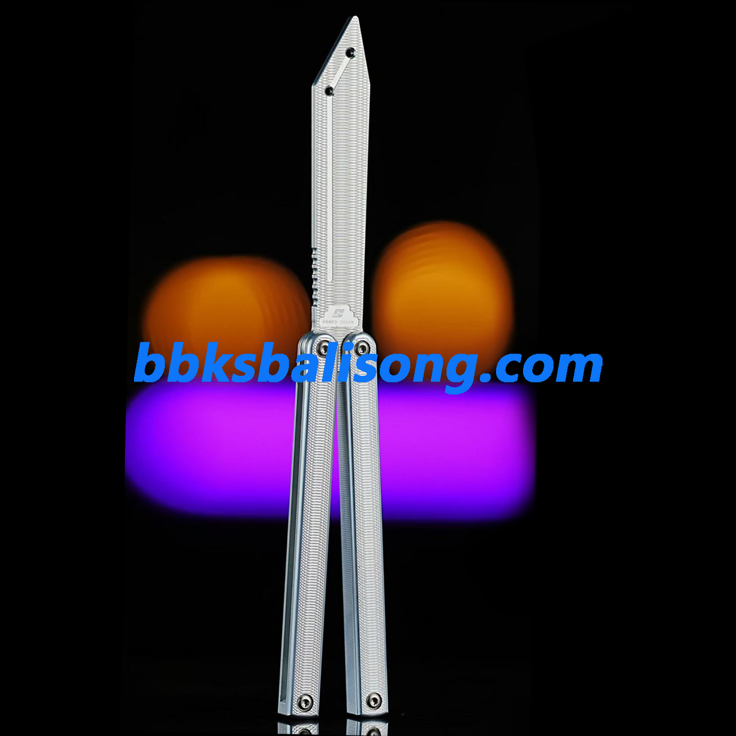 ARMED SHARK Squiddy-ALT Balisong Clone 7075 Aluminum Handle