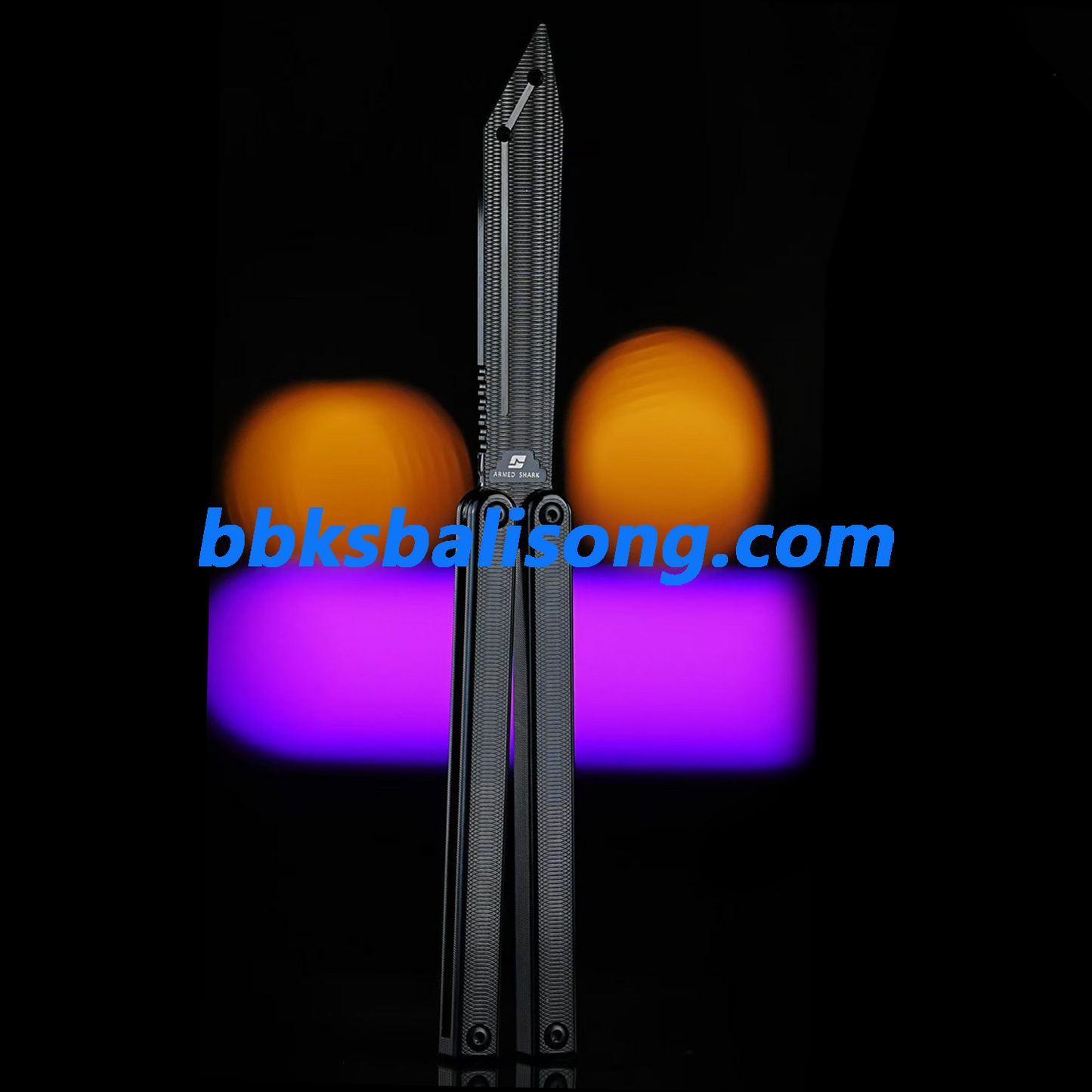 ARMED SHARK Squiddy-ALT Balisong Clone 7075 Aluminum Handle