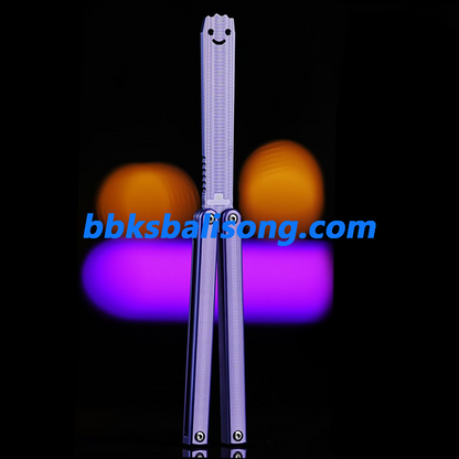 ARMED SHARK Squiddy-ALT Balisong Clone 7075 Aluminum Handle