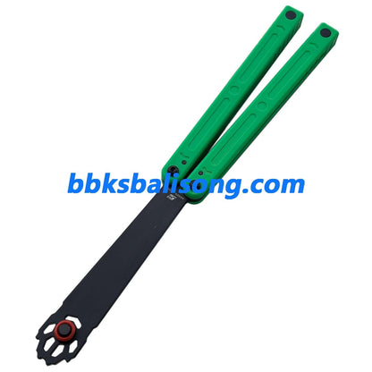 ARMED SHARK Squiddy-WH Balisong Trainer Clone CNC Acetal Material Bushings System