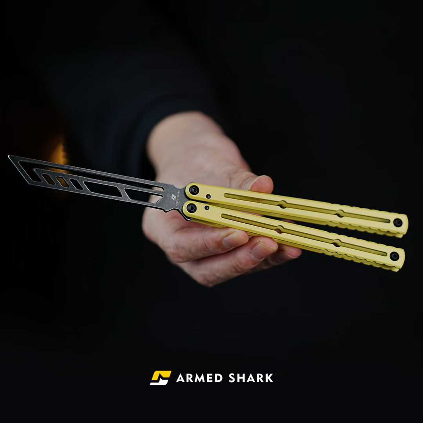 ARMED SHARK Steel Kraken V3 Balisong Clone Teflon Coating
