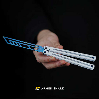 ARMED SHARK Steel Kraken V3 Balisong Clone Teflon Coating
