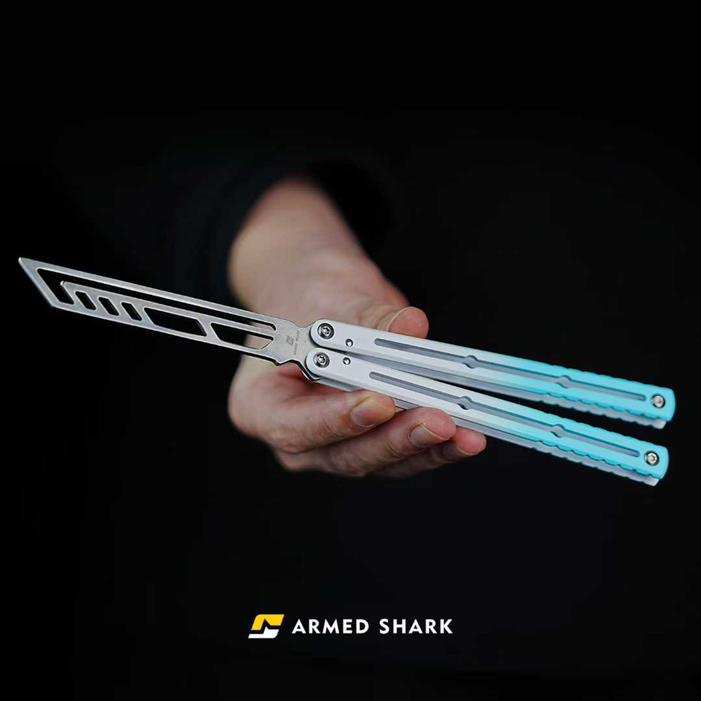 ARMED SHARK Steel Kraken V3 Balisong Clone Teflon Coating
