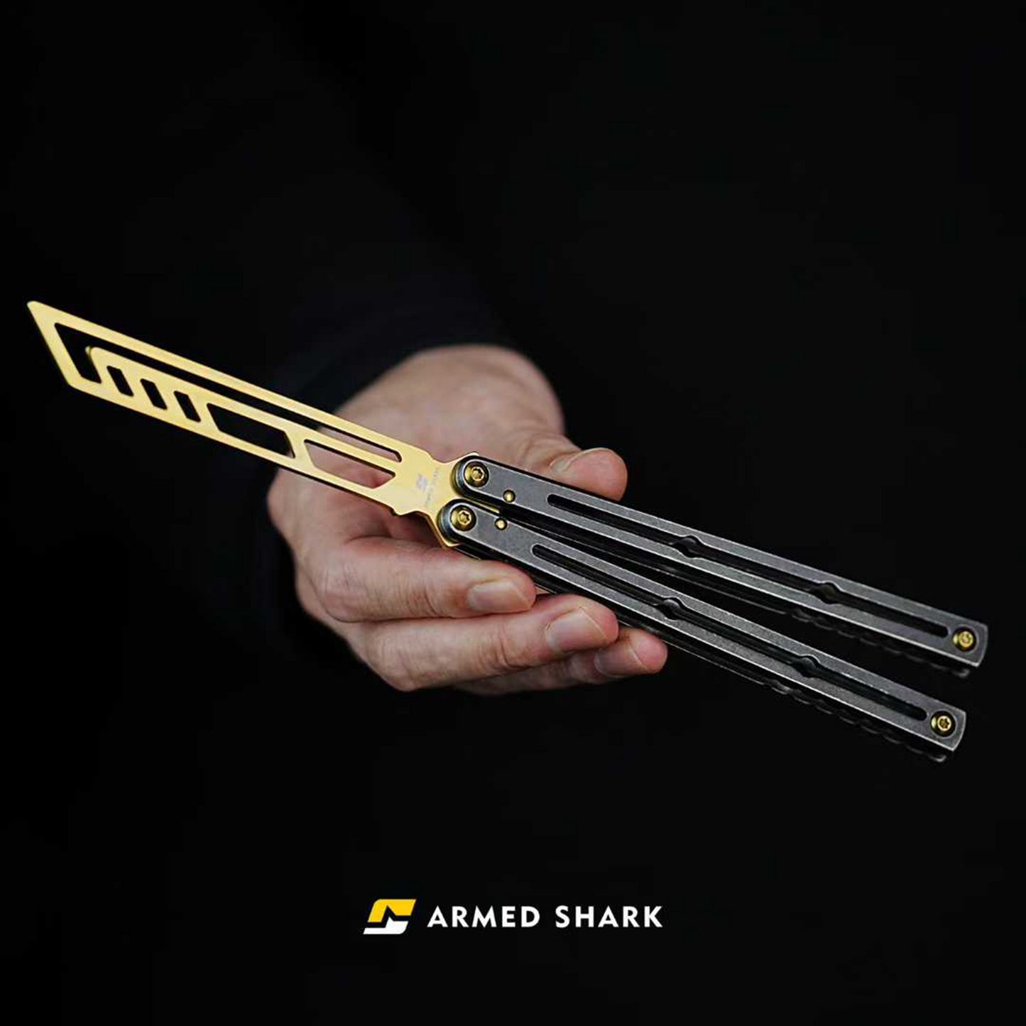 ARMED SHARK Steel Kraken V3 Balisong Clone Teflon Coating