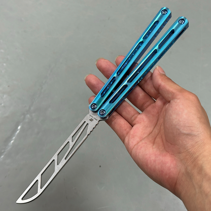 ARMED SHARK Tsunami Balisong Clone Titanium Chanwich Handle