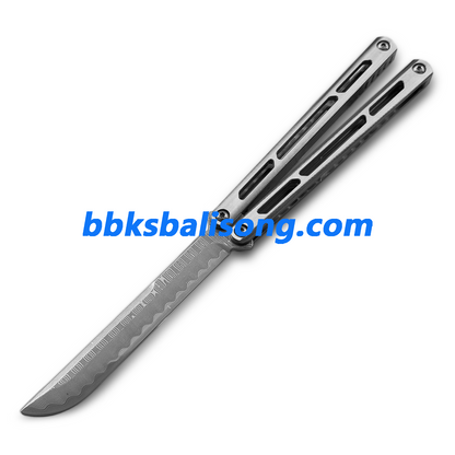 ARMED SHARK Tsunami Balisong Clone Titanium Chanwich Handle