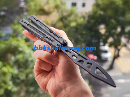 Asgard Steel Cygnus Balisong Stainless Steel Handle Bushings System
