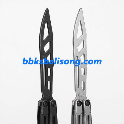 Asgard Steel Cygnus Balisong Stainless Steel Handle Bushings System