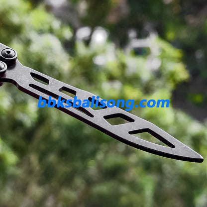 Asgard Steel Cygnus Balisong Stainless Steel Handle Bushings System