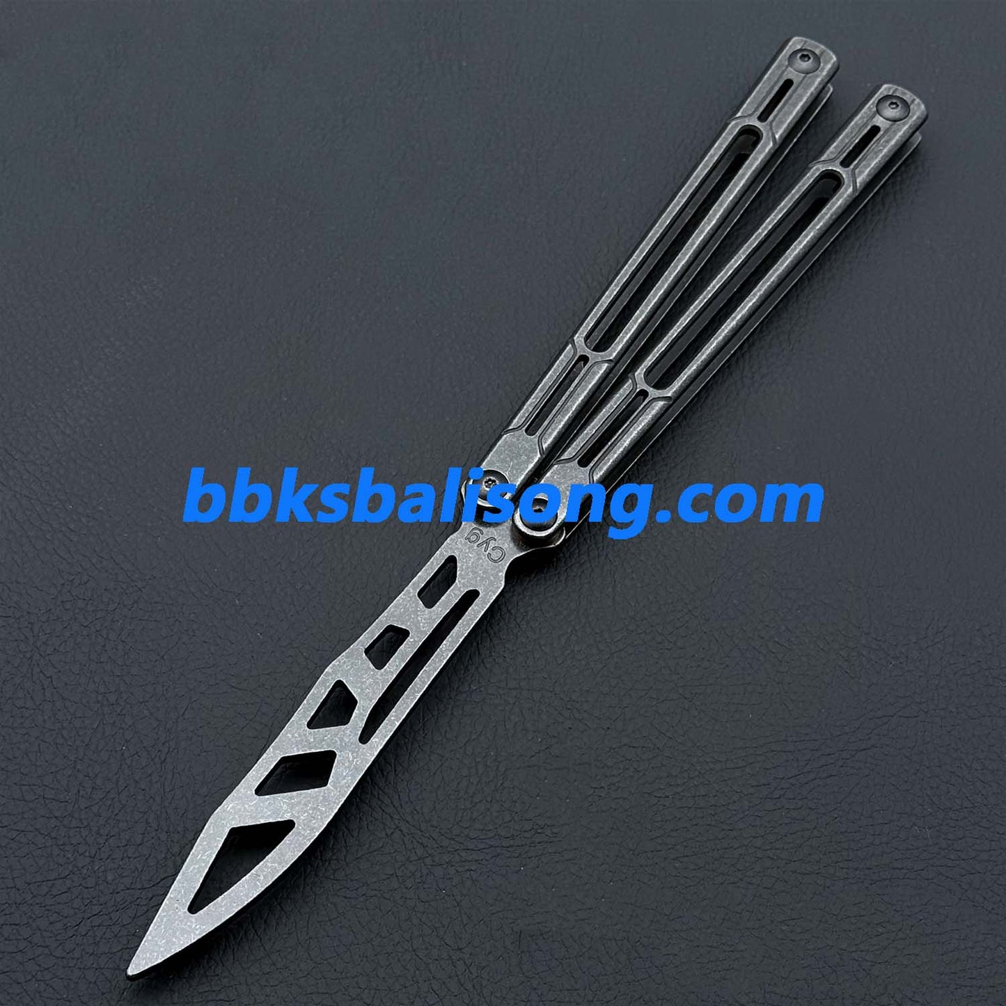 Asgard Steel Cygnus Balisong Stainless Steel Handle Bushings System