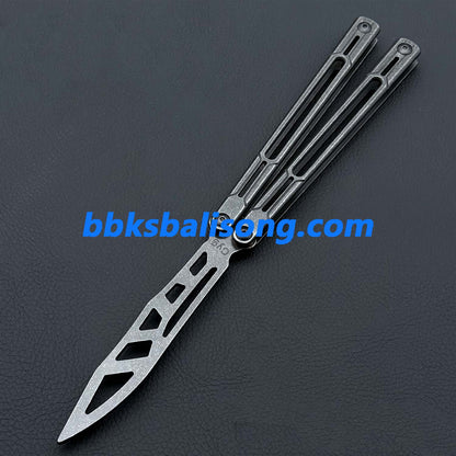 Asgard Steel Cygnus Balisong Stainless Steel Handle Bushings System