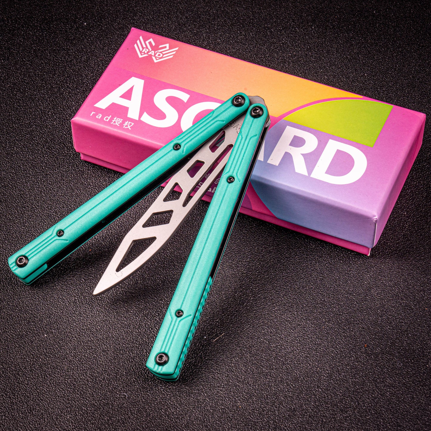 Asgard Steel Cygnus V2 Balisong Stainless Steel Handle Bushings System