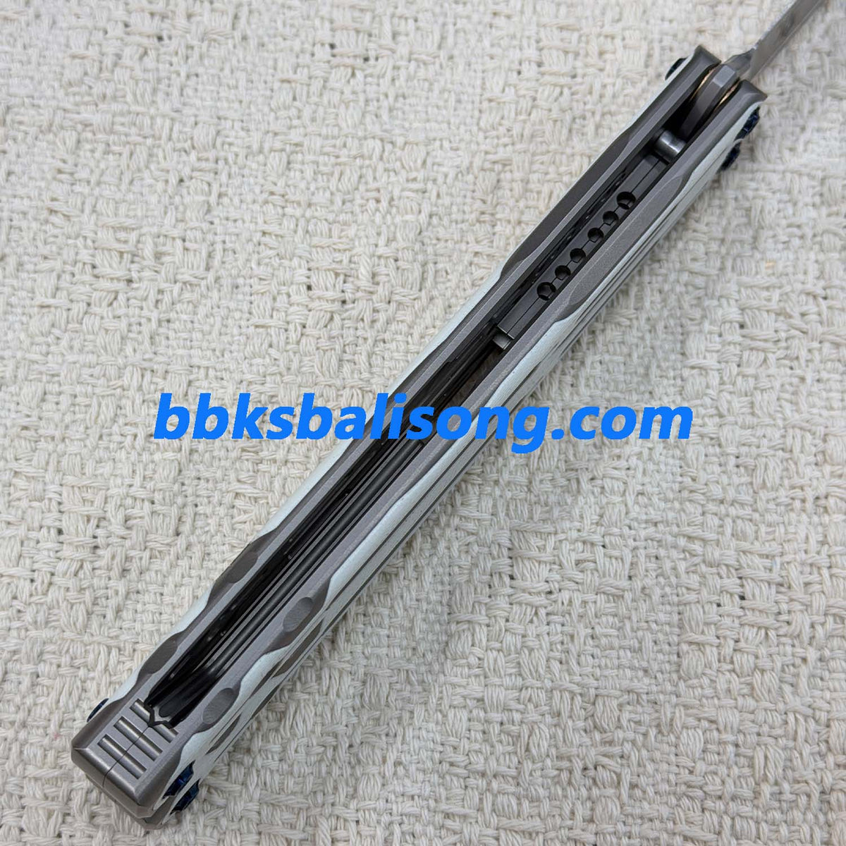 Asgard×Log Lyra Balisong Titanium Sandwich Handle