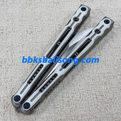 Asgard×Log Lyra Balisong Titanium Sandwich Handle