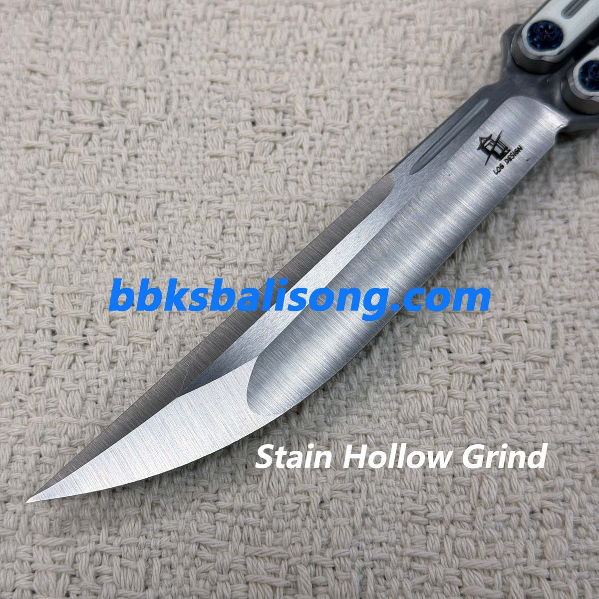 Asgard×Log Lyra Balisong Titanium Sandwich Handle