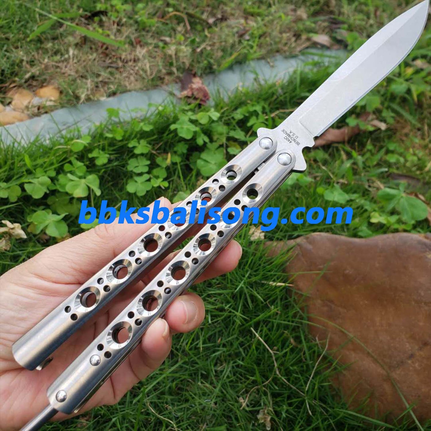 Theone Benchmade BM42 Balisong Clone Titanium Handle