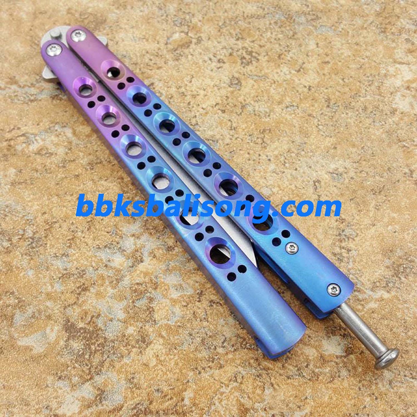 Theone Benchmade BM42 Balisong Clone Titanium Handle