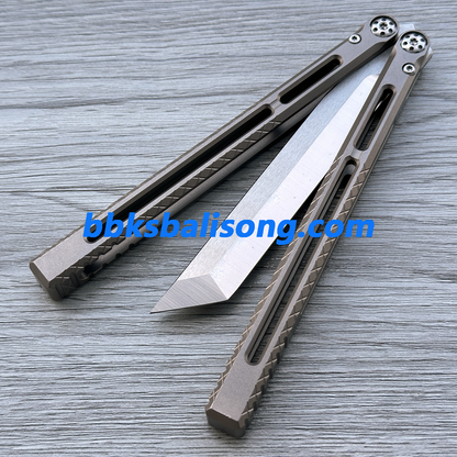 BaliX Telesto Clone Balisong Titanium Handle