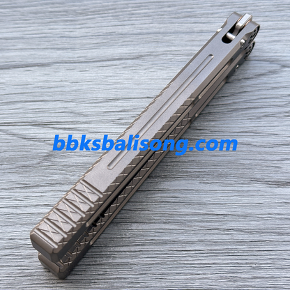 BaliX Telesto Clone Balisong Titanium Handle