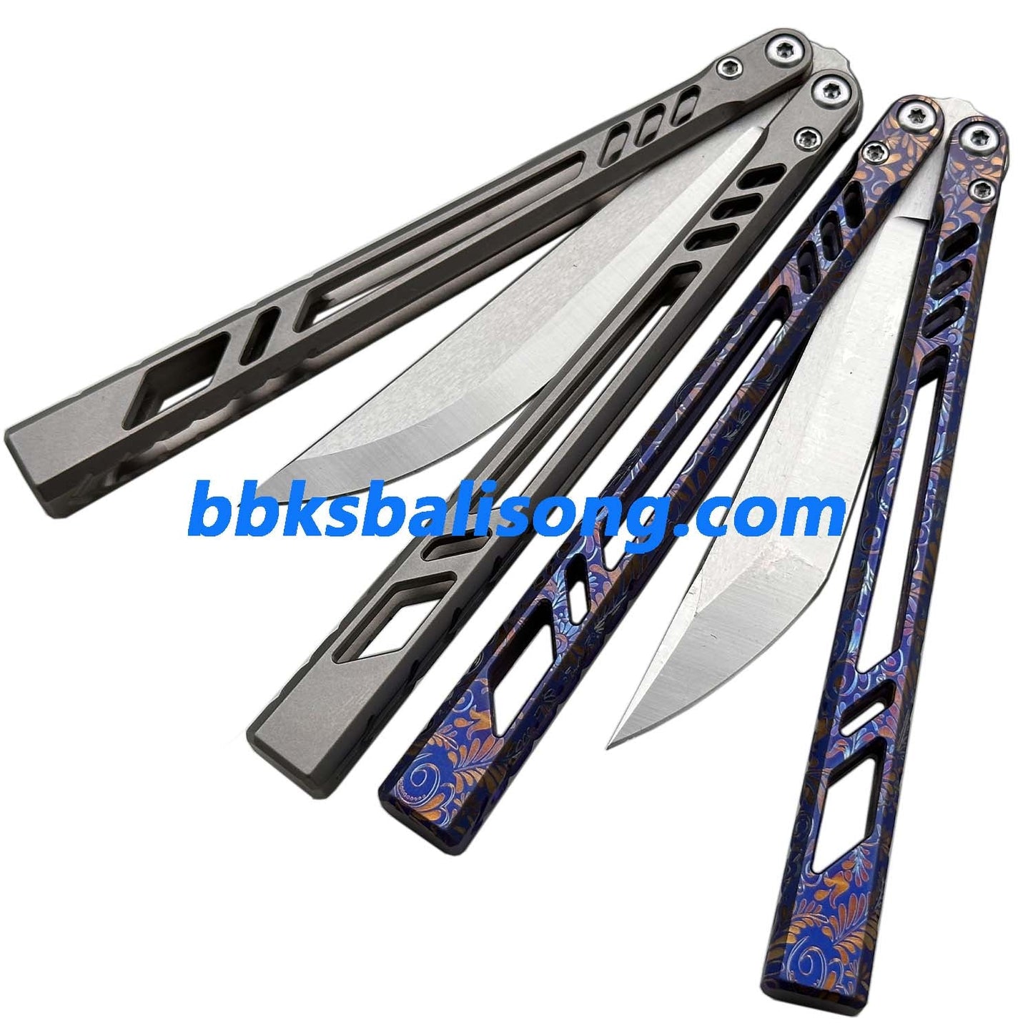 BaliX Ti BB (Titanium Barebones) Balisong Clone Titanium Handle Bushing System