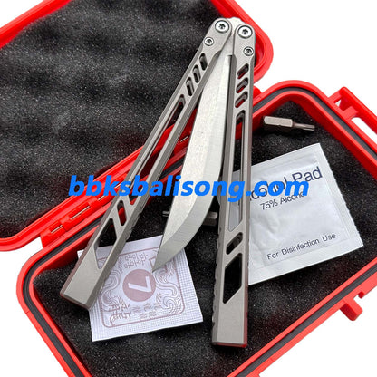 BaliX Ti BB (Titanium Barebones) Balisong Clone Titanium Handle Bushing System