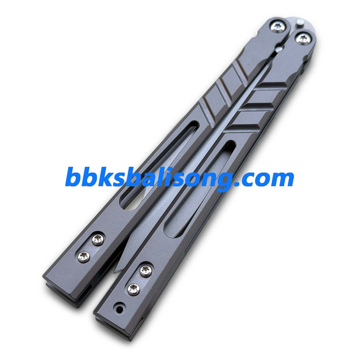 Baliplus Alpha Beast 3.0 Balisong Clone Sandwich Titanium Handle Bushings System