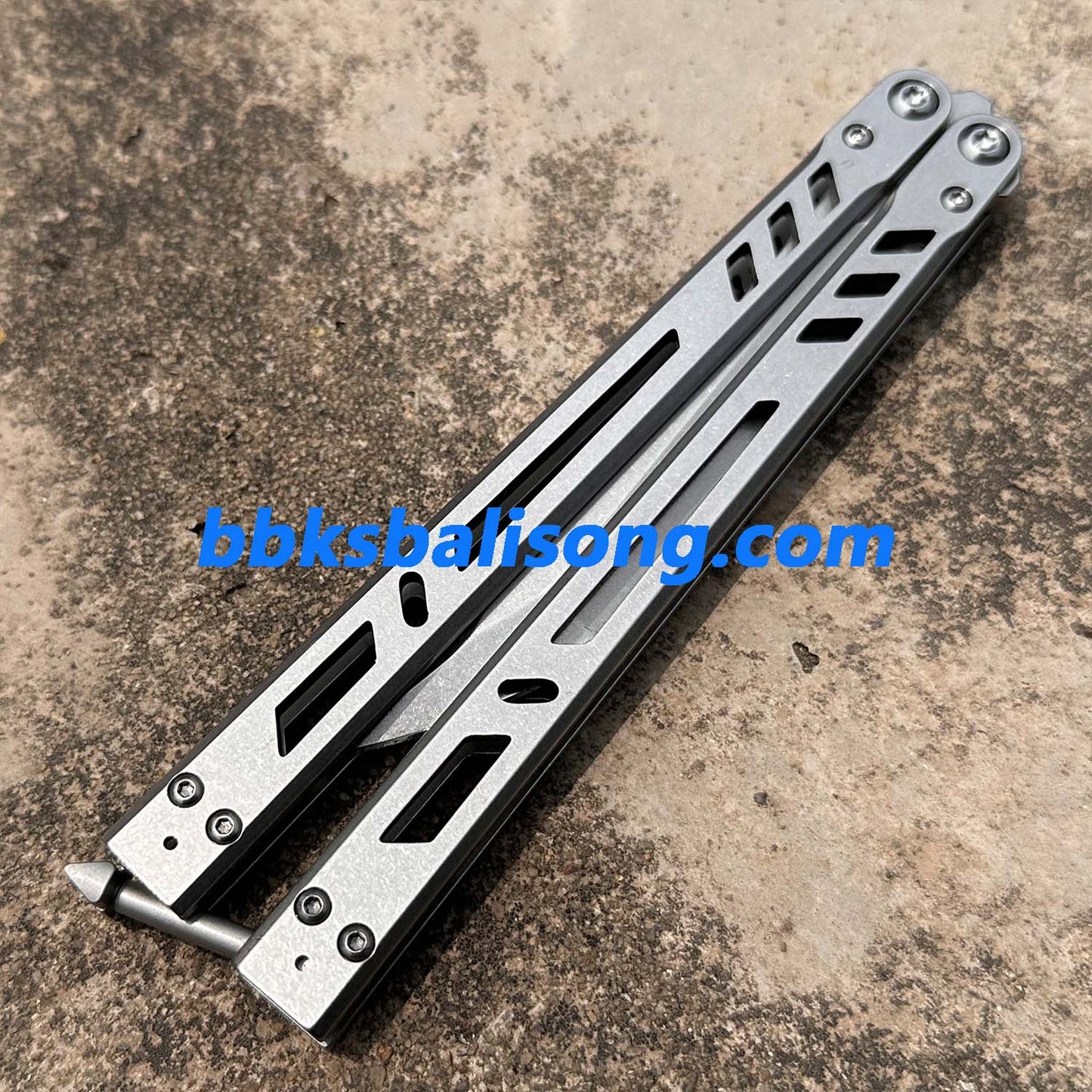 Baliplus Barebones Balisong Clone Live Blade Stainless Steel Handle