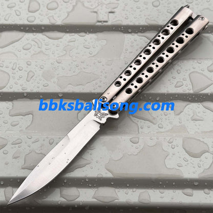 Baliplus Benchmade 42(BM42) 7 Holes Balisong Clone Titanium Handle