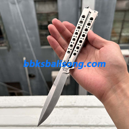 Baliplus Benchmade 42(BM42) 7 Holes Balisong Clone Titanium Handle