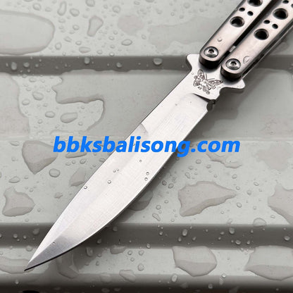 Baliplus Benchmade 42(BM42) 7 Holes Balisong Clone Titanium Handle