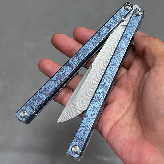 Baliplus Gaboon Balisong Clone Titanium Handle