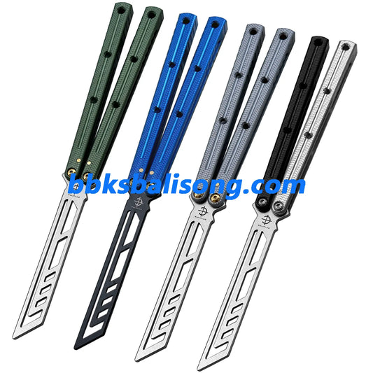 Baliplus Krake Raken (Kraken) V3 Balisong Clone 7075 Aluminum Channel Handle BBKSbalisong