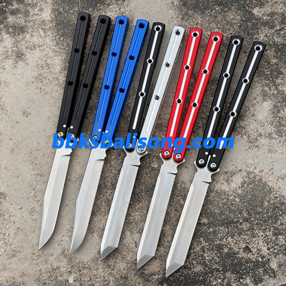 Baliplus Kraken Live Blade Balisong Clone（6061/7075 Sandblasted handle）