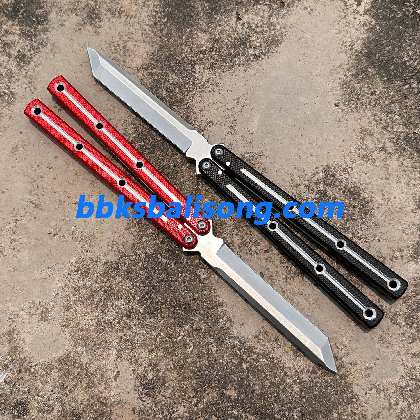 Baliplus Kraken Live Blade Balisong Clone（6061/7075 Sandblasted handle）