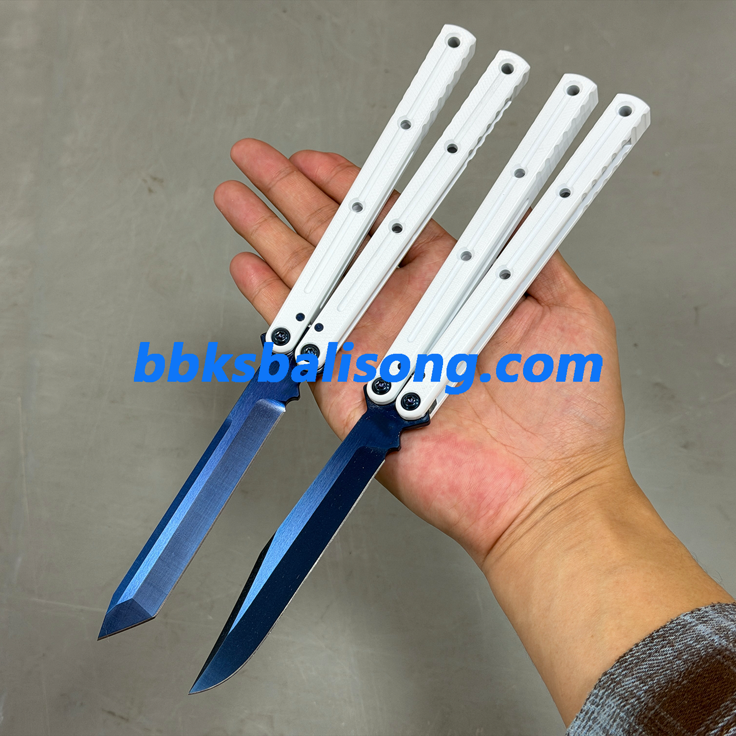 Baliplus Kraken V3 Balisong Clone Ceramic Coating Handle Sapphire Blade