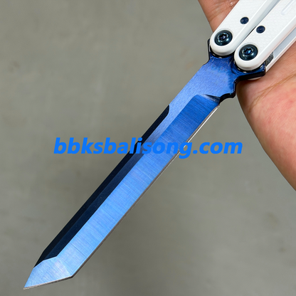 Baliplus Kraken V3 Balisong Clone Ceramic Coating Handle Sapphire Blade