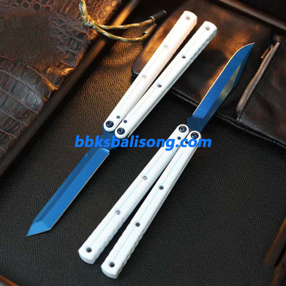 Baliplus Kraken V3 Balisong Clone Ceramic Coating Handle Sapphire Blade