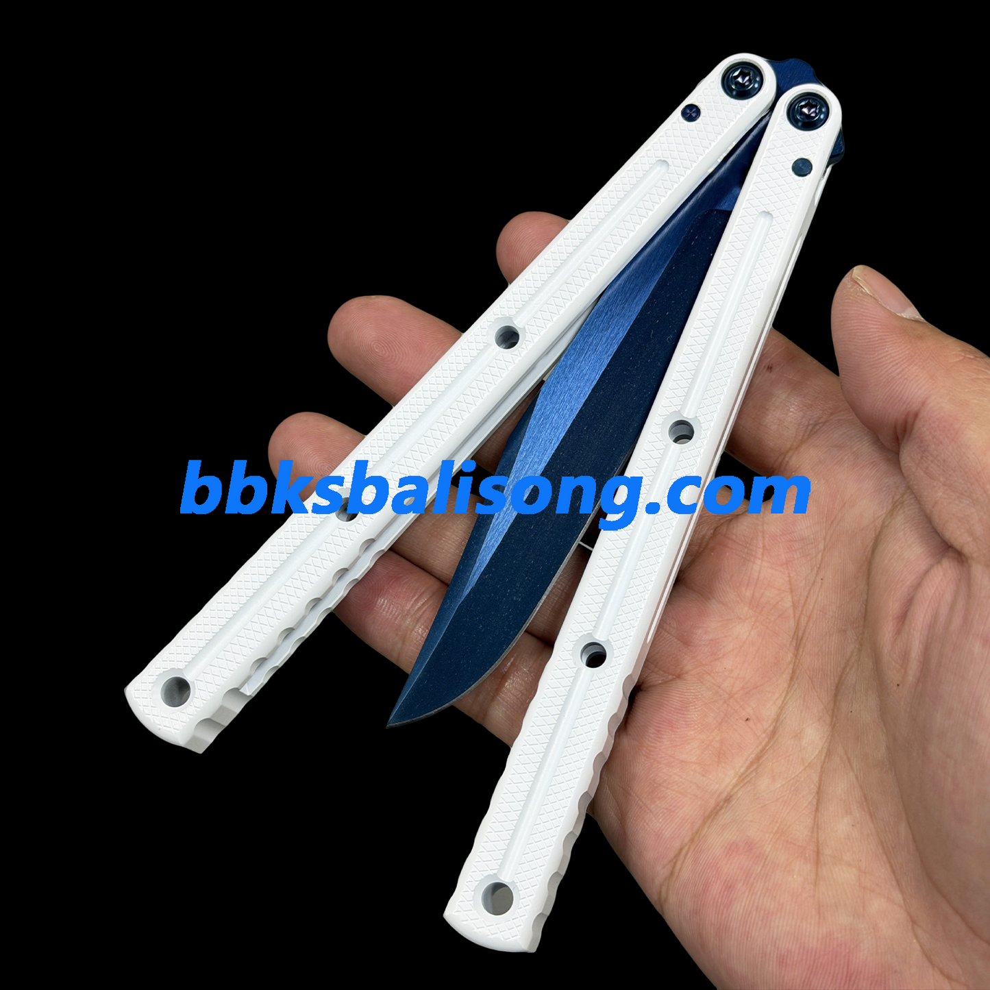 Baliplus Kraken V3 Balisong Clone Ceramic Coating Handle Sapphire Blade