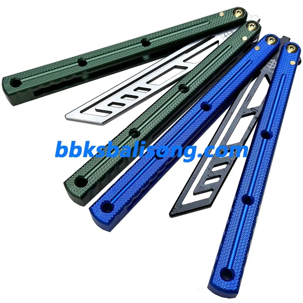 Baliplus Krake Raken (Kraken) V3 Balisong Clone 7075 Aluminum Channel Handle BBKSbalisong