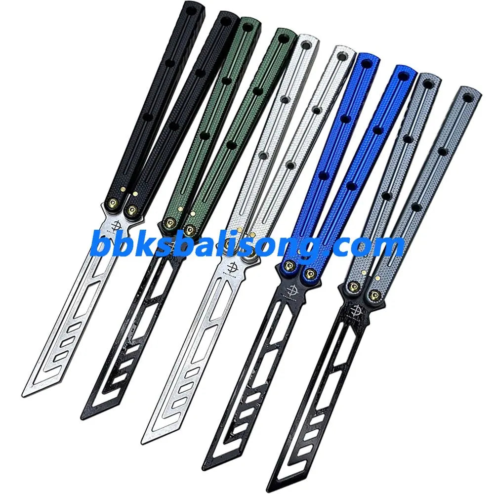 Baliplus Krake Raken (Kraken) V3 Balisong Clone 7075 Aluminum Channel Handle BBKSbalisong