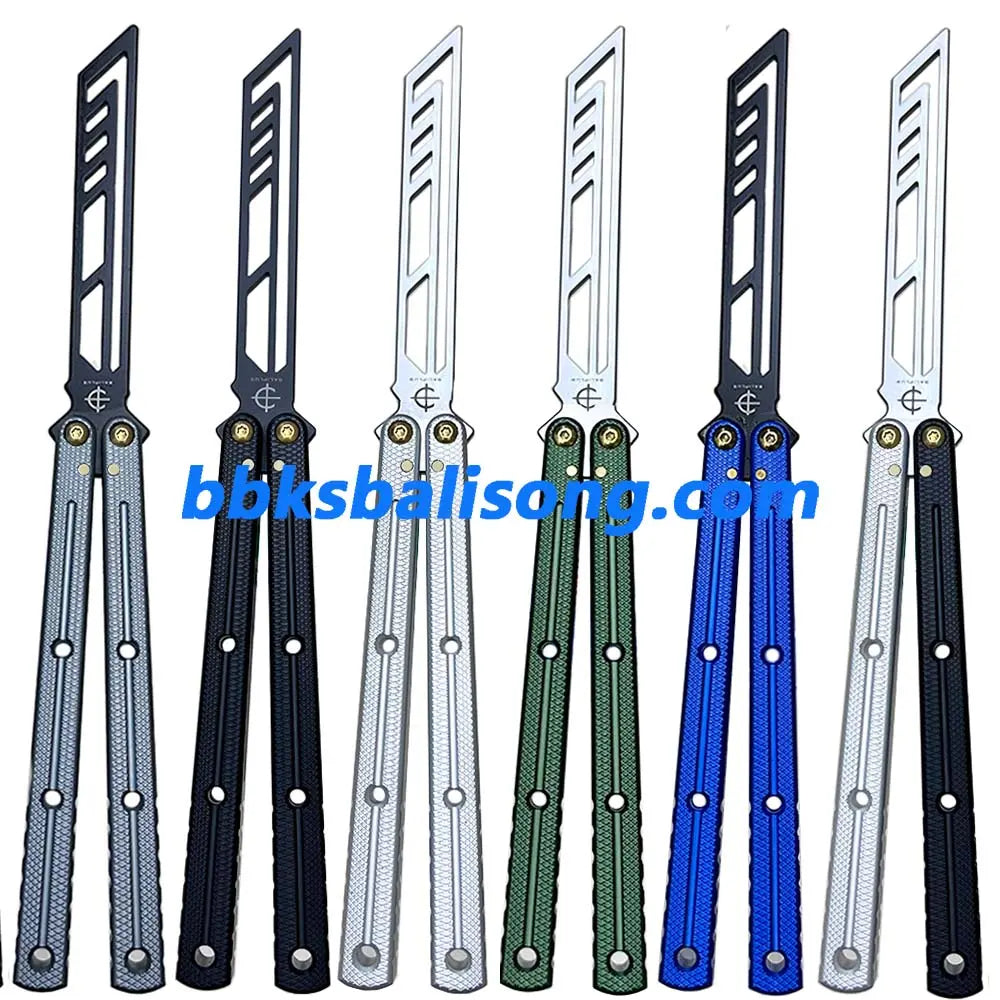 Baliplus Krake Raken (Kraken) V3 Balisong Clone 7075 Aluminum Channel Handle BBKSbalisong