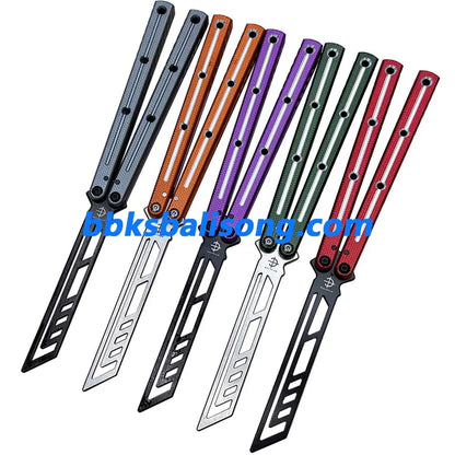 Baliplus Krake Raken (Kraken) V3 Balisong Trainer Clone 6061 Aluminum Channel Handle BBKSbalisong